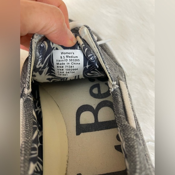 LL Bean Casual canvas Gray Boat Shoes with White Laces - Picture 13 of 13